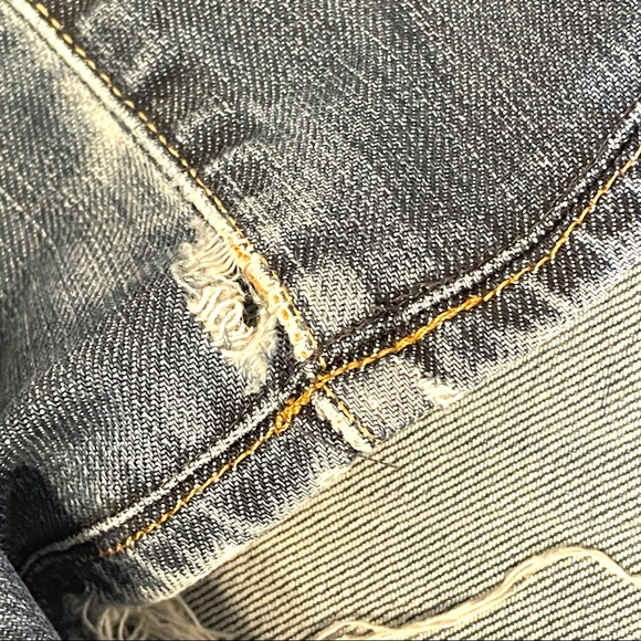 Lucky Brand 363 Vintage Straight Jeans 34x30 Soft Medium Blue Distressed - Picture 7 of 16